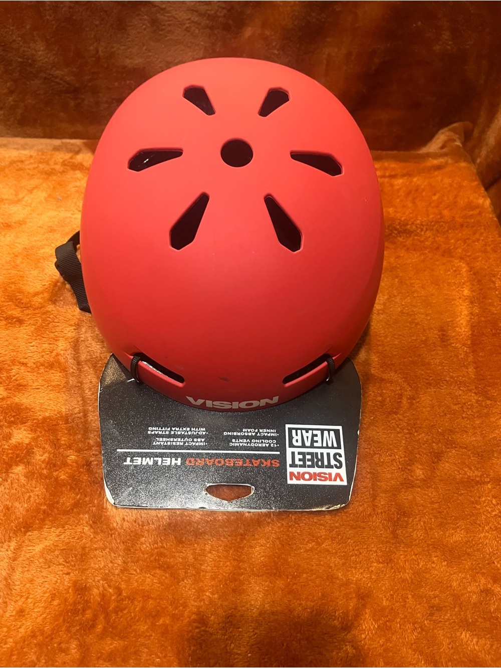 Vision Street Wear Kids Red Skateboard Helmet - Picture 4 of 6